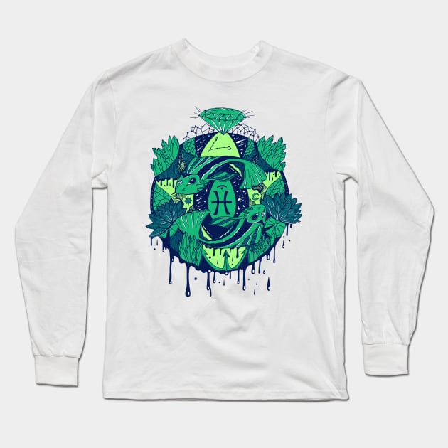 Ngreen Mystic Pisces Motion Long Sleeve T-Shirt by kenallouis